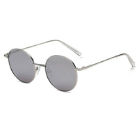 Thumbnail for Geneva | S2066 - Retro Vintage Metal Round Oval Circle Sunglasses - 4 COLORS -