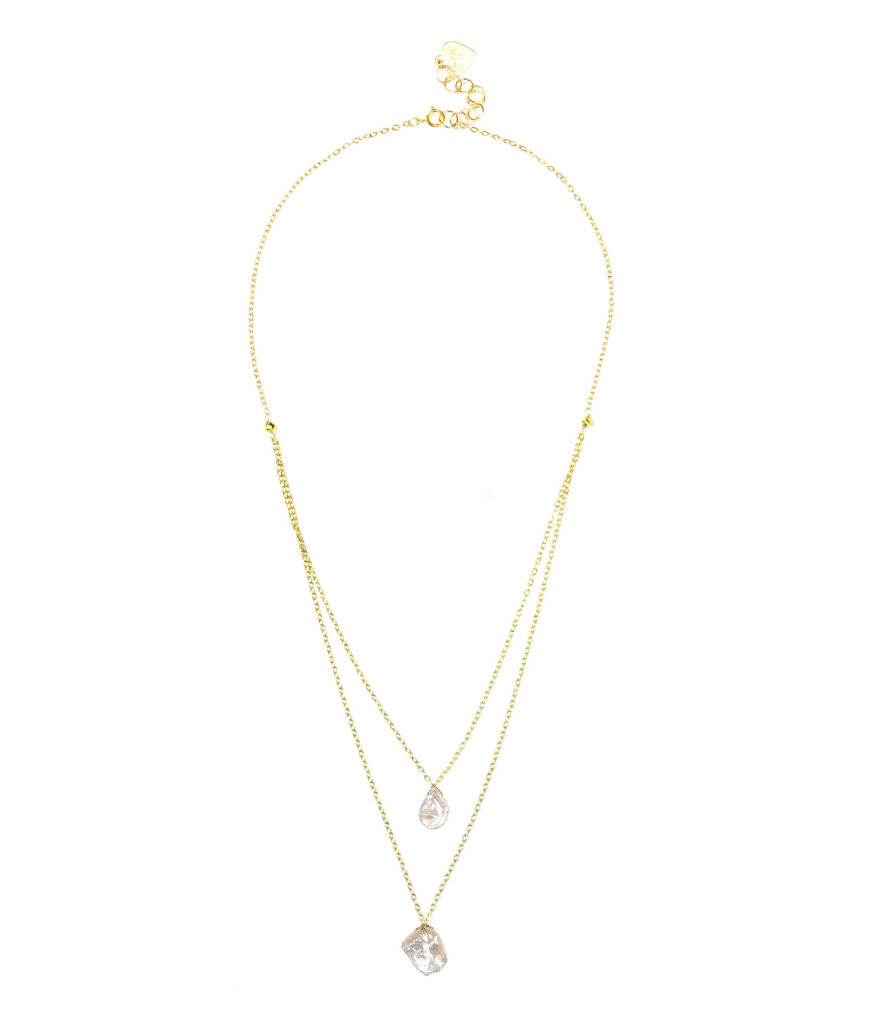 Gena Myint - Keshi Pearl Layered Necklace -