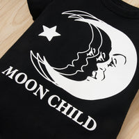 Thumbnail for MOON CHILD Graphic Round Neck Bodysuit - T - 4 SIZES - 1 COLOR -