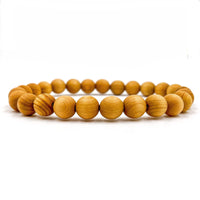 Thumbnail for Union - Cedar Wood Mala Beaded Bracelet -