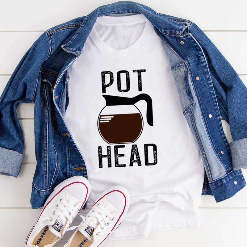 Pot Head Coffee T-Shirt - 2 COLORS -