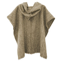 Thumbnail for Cabin Measures - Alpaca Wool Poncho With Hood in Camel -