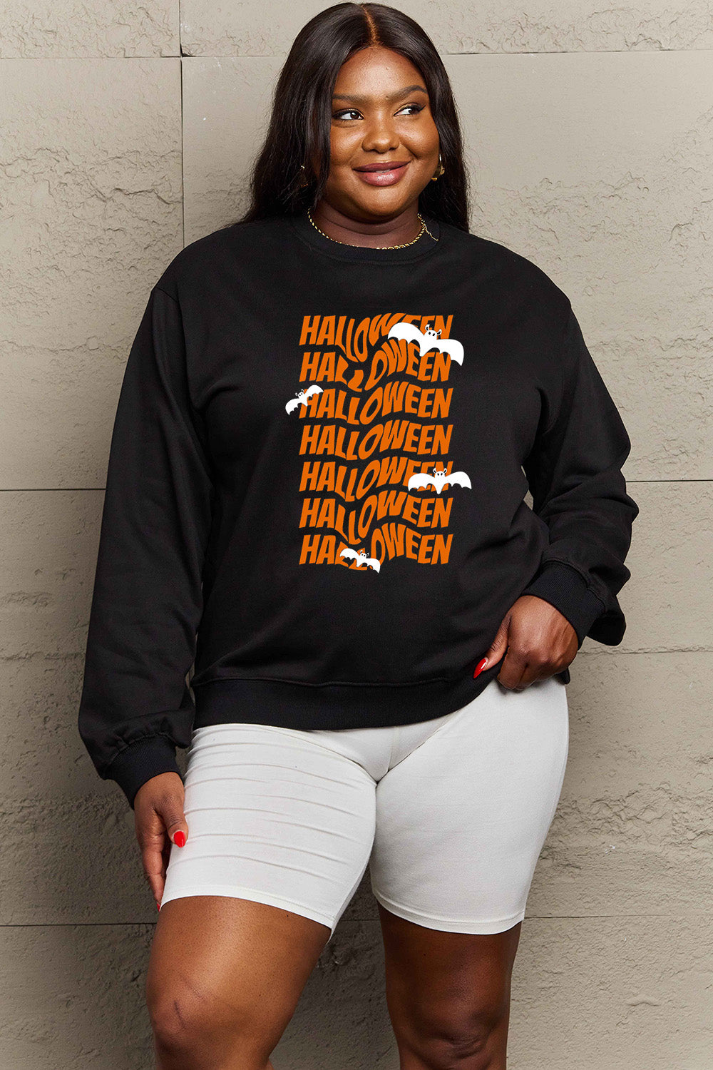 Simply Love Full Size HALLOWEEN Graphic Sweatshirt - SIZES S THRU 3XL - T - 6 COLORS -