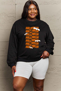 Thumbnail for Simply Love Full Size HALLOWEEN Graphic Sweatshirt - SIZES S THRU 3XL - T - 6 COLORS -