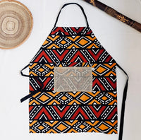 Thumbnail for Sunsum - The Mashona, Adjustable, Burlap Pocket, Wax Print Aprons - 5 COLORS -