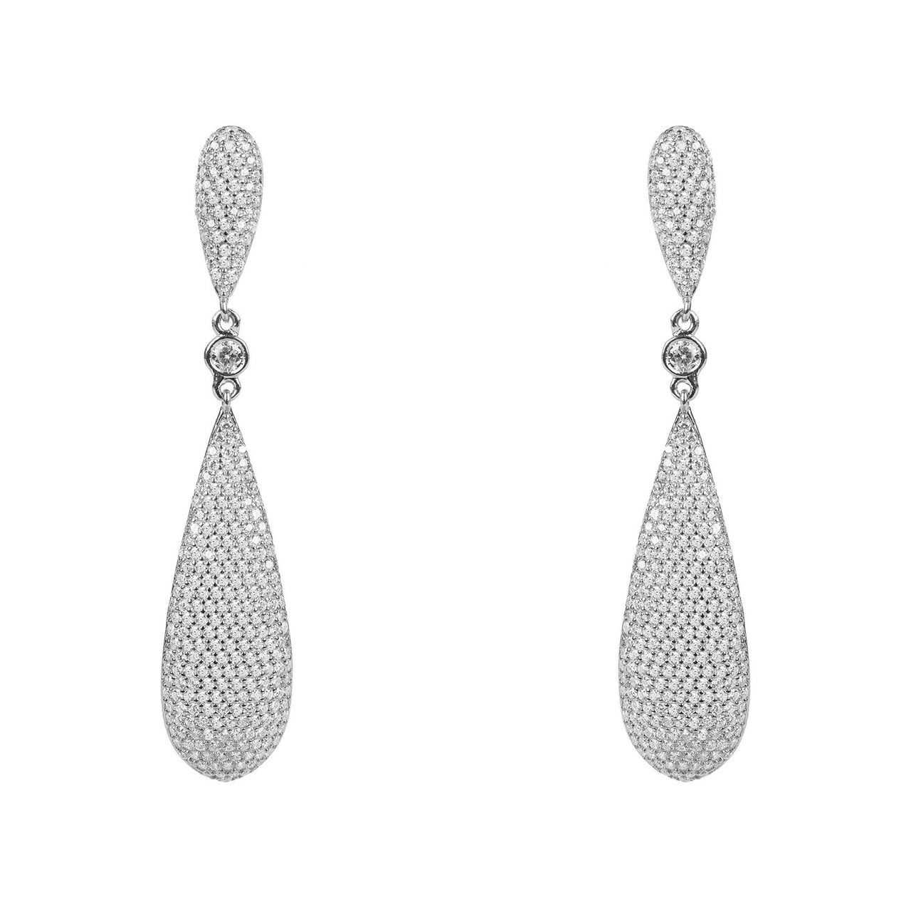 LATELITA - Coco`s Long Drop Earrings Silver -