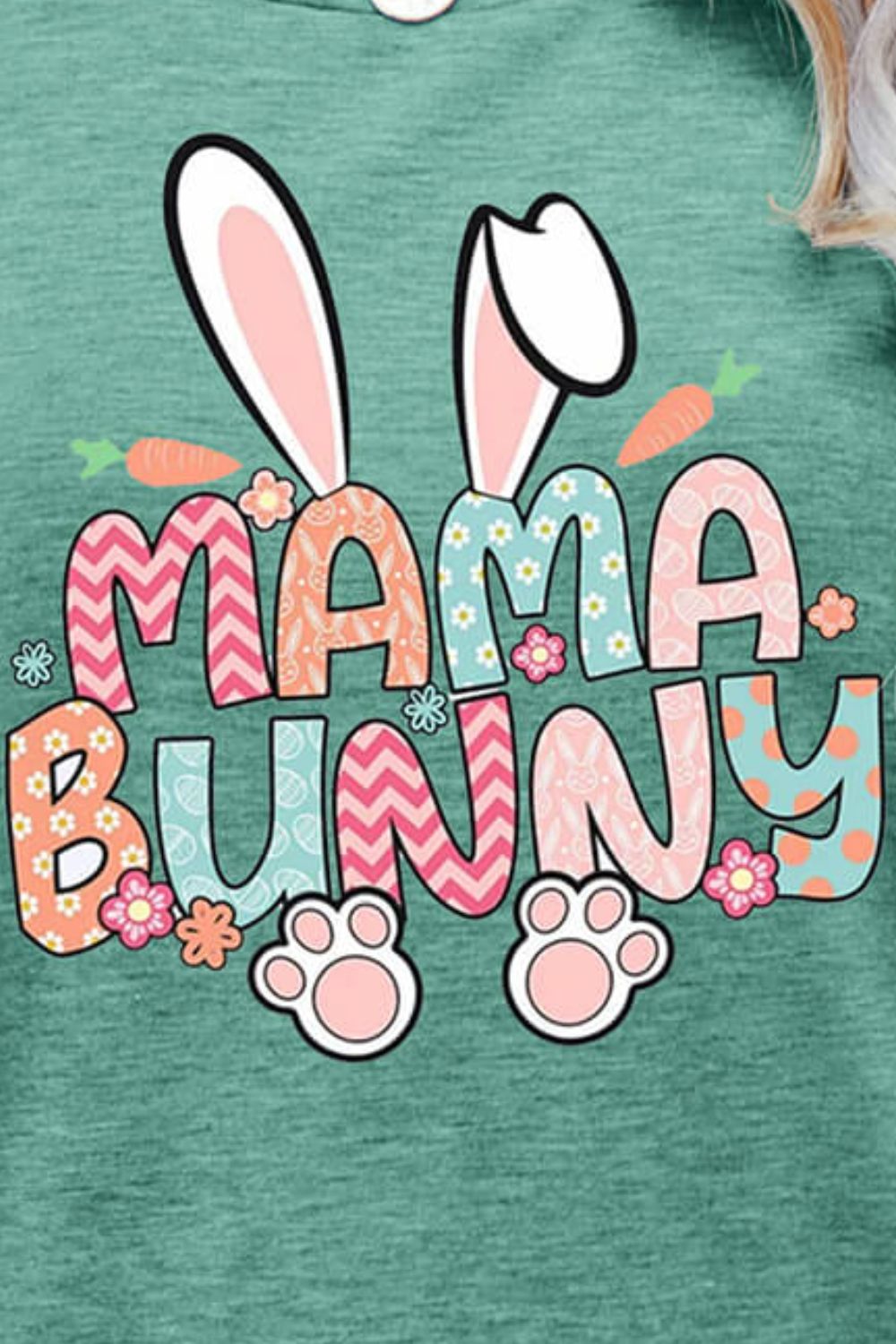 MAMA BUNNY Easter Graphic Short Sleeve Tee - T - 6 COLORS -