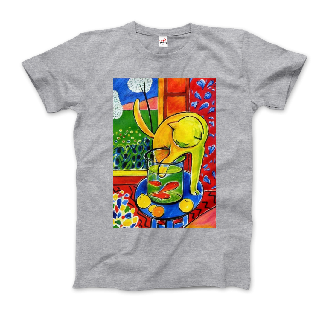 Henri Matisse the Cat With Red Fishes 1914 Artwork T-Shirt - 6 COLORS -