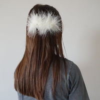 Thumbnail for SAND BY SAYA N.Y. - Feather Hair Pin - White, Gray and Pink - 3 COLORS -