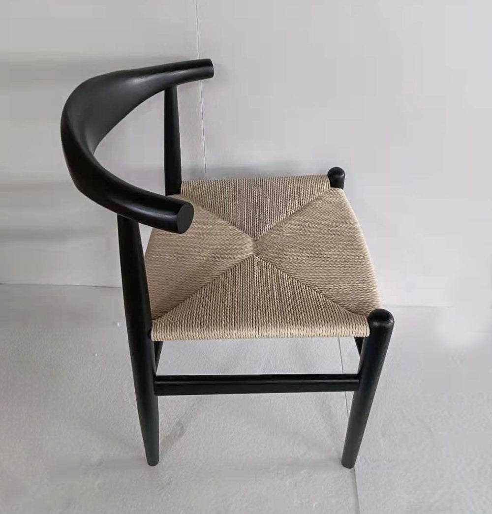 GFURN - Hannah Chair - Black & Natural Cord -