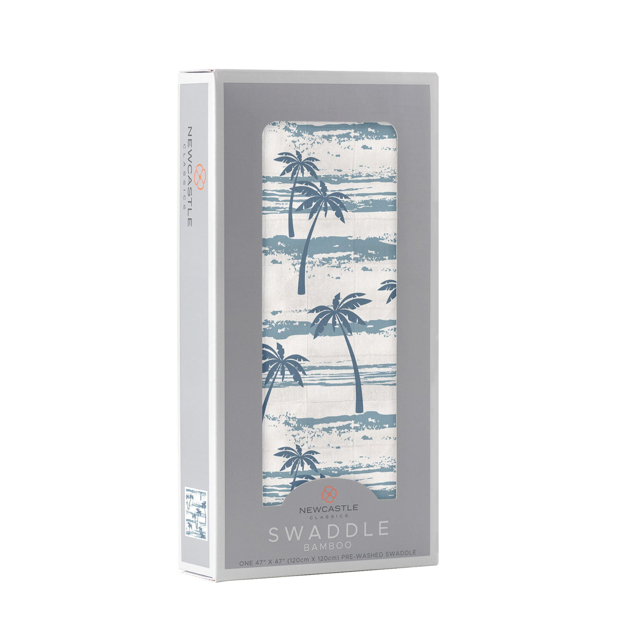 Newcastle - Ocean Palm Trees Bamboo Swaddle -