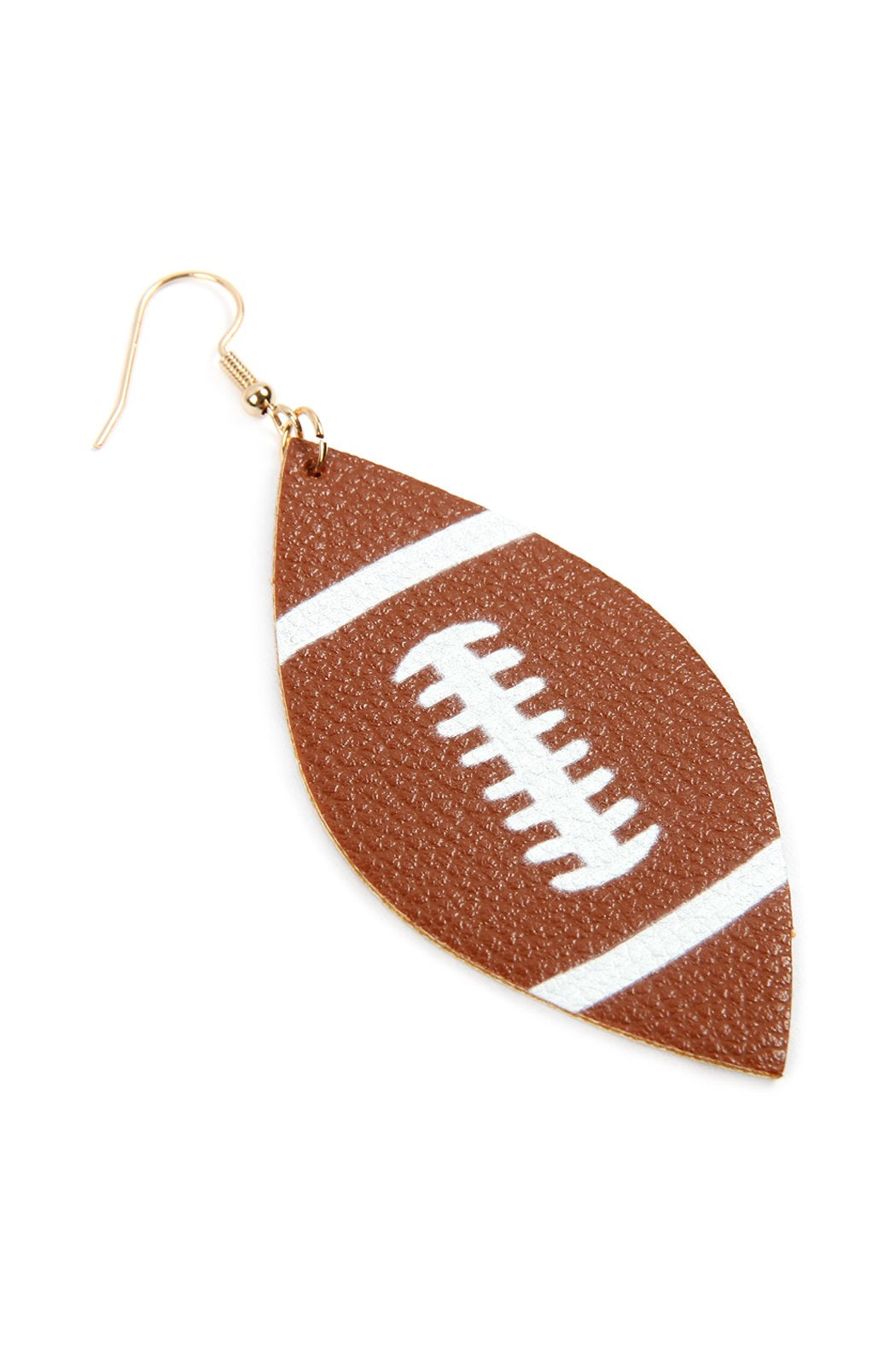 Football Leather Drop Earrings -