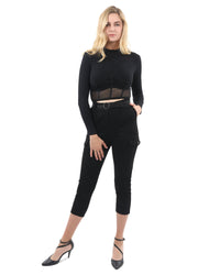 Thumbnail for Savoy - Heather Long Sleeve Crop Top - 1 COLOR -