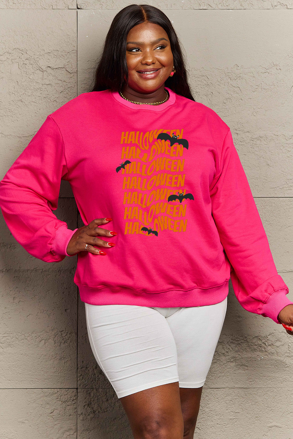 Simply Love Full Size HALLOWEEN Graphic Sweatshirt - SIZES S THRU 3XL - T - 6 COLORS -