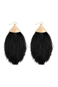 Thumbnail for Oversized Tassel Drop Earrings - 18 COLORS -