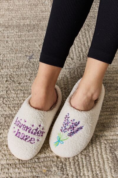 Melody Sequin "lavender haze" Pattern Cozy Slippers - T - 1 COLOR -