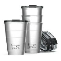 Thumbnail for Pirani Life - Insulated 16 Oz. Party Tumbler - Pack of 8 Cups - 8 PCS. - 12 HOURS COLD / 6 HOURS HOT / STACKABLE / DISHWASHER SAFE! - 8 COLORS -