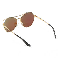 Thumbnail for Aspen | CA02K - Womens Trendy Mirrored Lens Cat Eye Sunglasses - 5 COLORS -