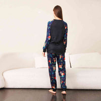 Thumbnail for WOMEN Reindeer Graphic Top and Printed Pants Set - T -