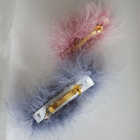 Thumbnail for SAND BY SAYA N.Y. - Feather Hair Pin - White, Gray and Pink - 3 COLORS -