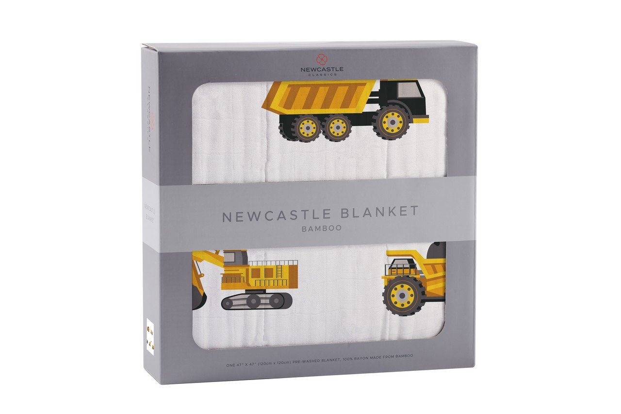 Newcastle - Yellow Digger Bamboo Muslin Newcastle Blanket -