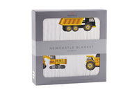 Thumbnail for Newcastle - Yellow Digger Bamboo Muslin Newcastle Blanket -