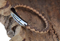 Thumbnail for Stainless Steel Weaved Cork Bracelet -