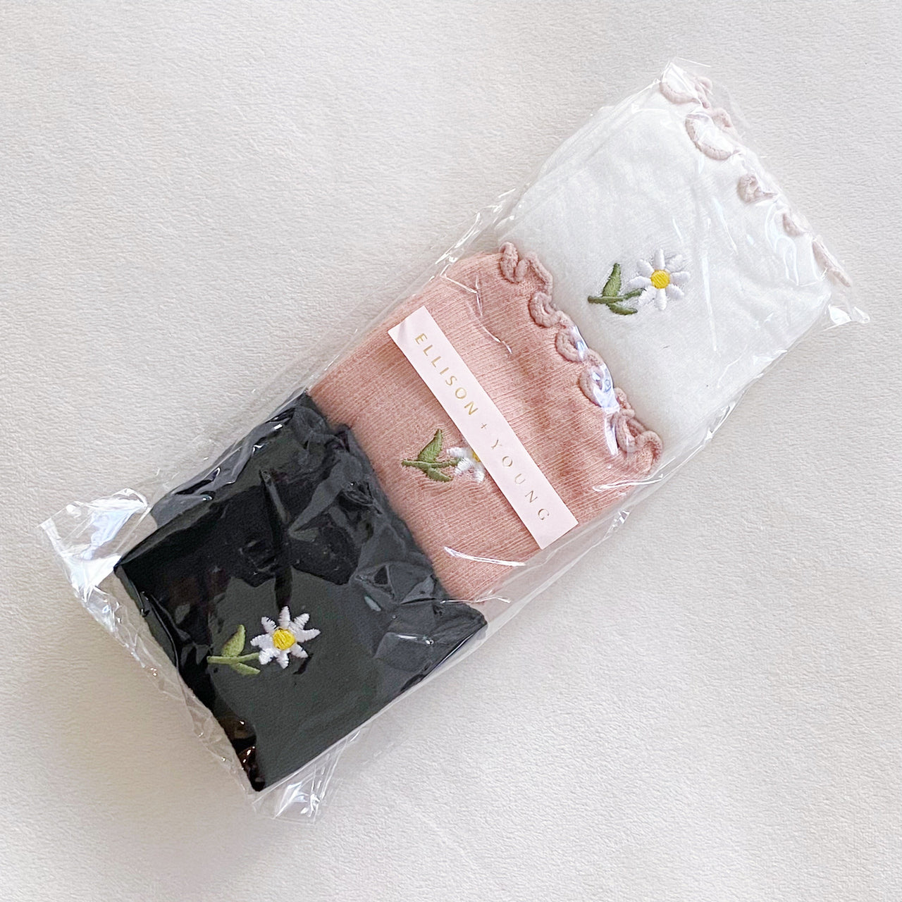 Ellison & Young - Daily Dose of Daisy Socks Set - 3 PACK -