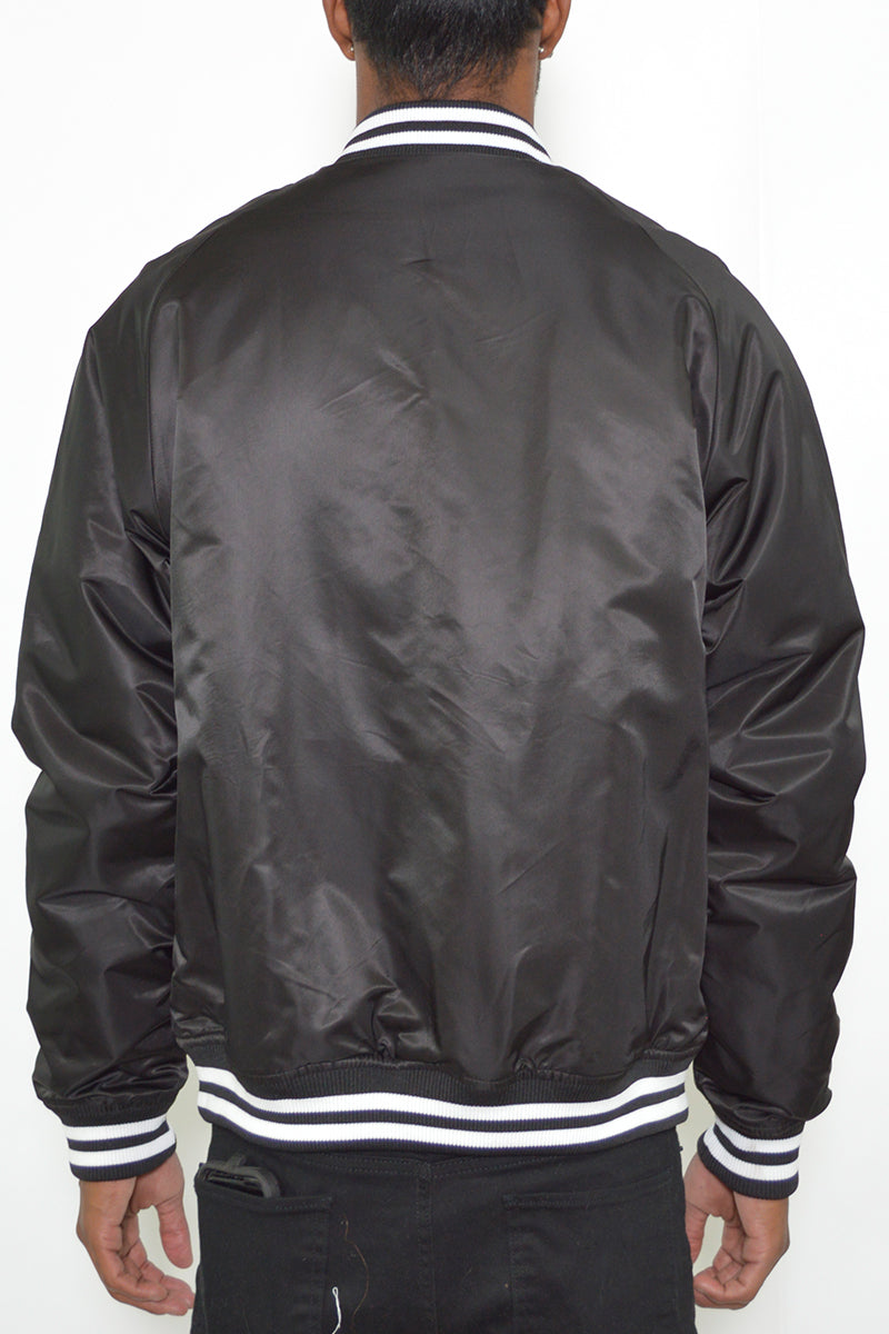 Classic Varsity Windbreaker Bomber Jacket - 1 COLOR -