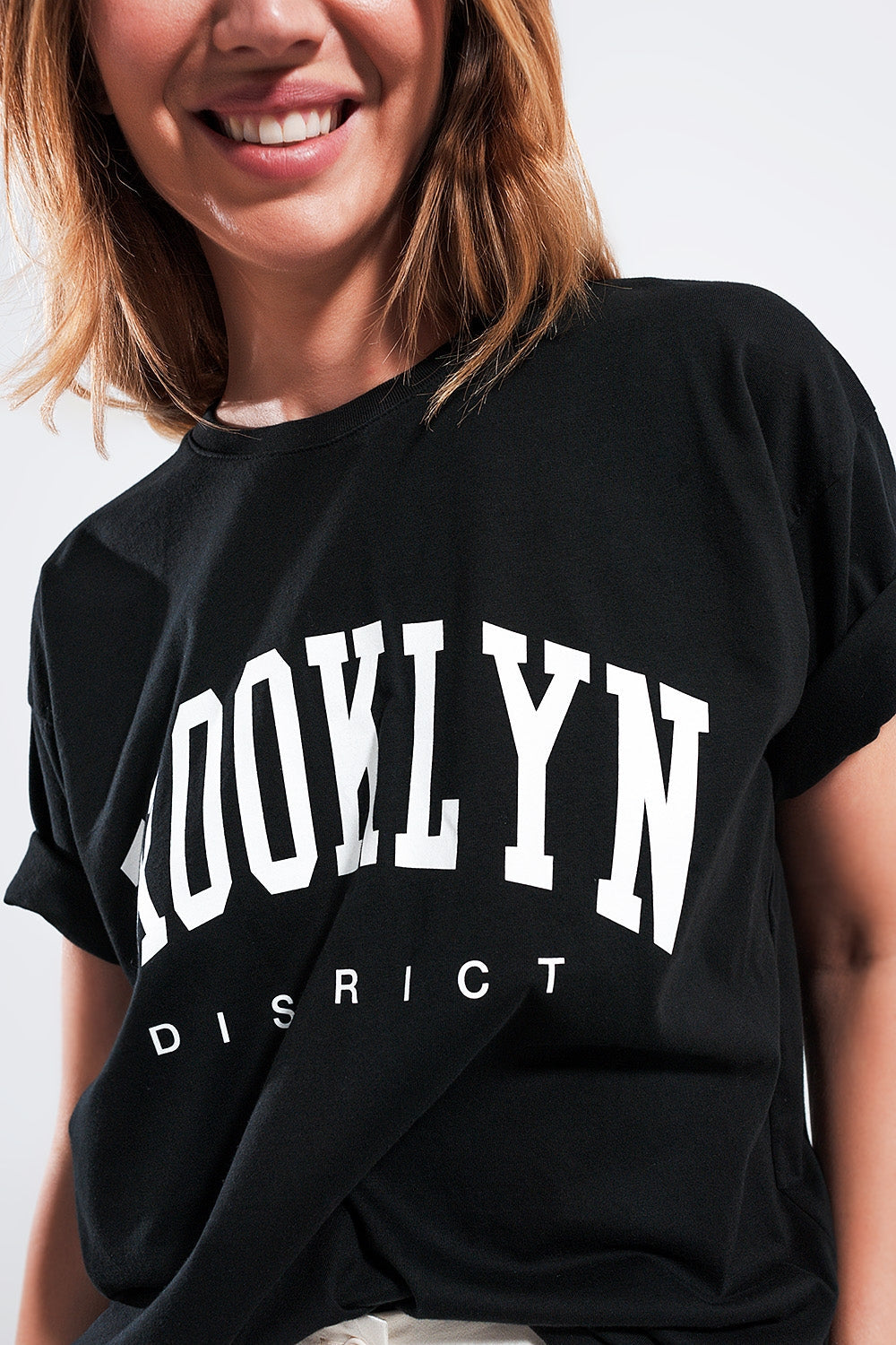 Q2 - Brooklyn T Shirt in Black - 1 COLOR -