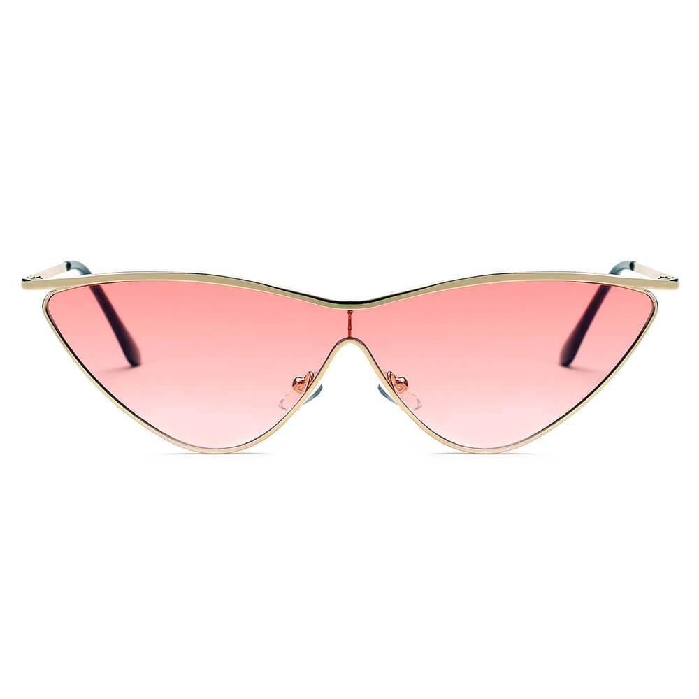 Fontana | S2067 - Women Metal Cat Eye Sunglasses - 5 COLORS -