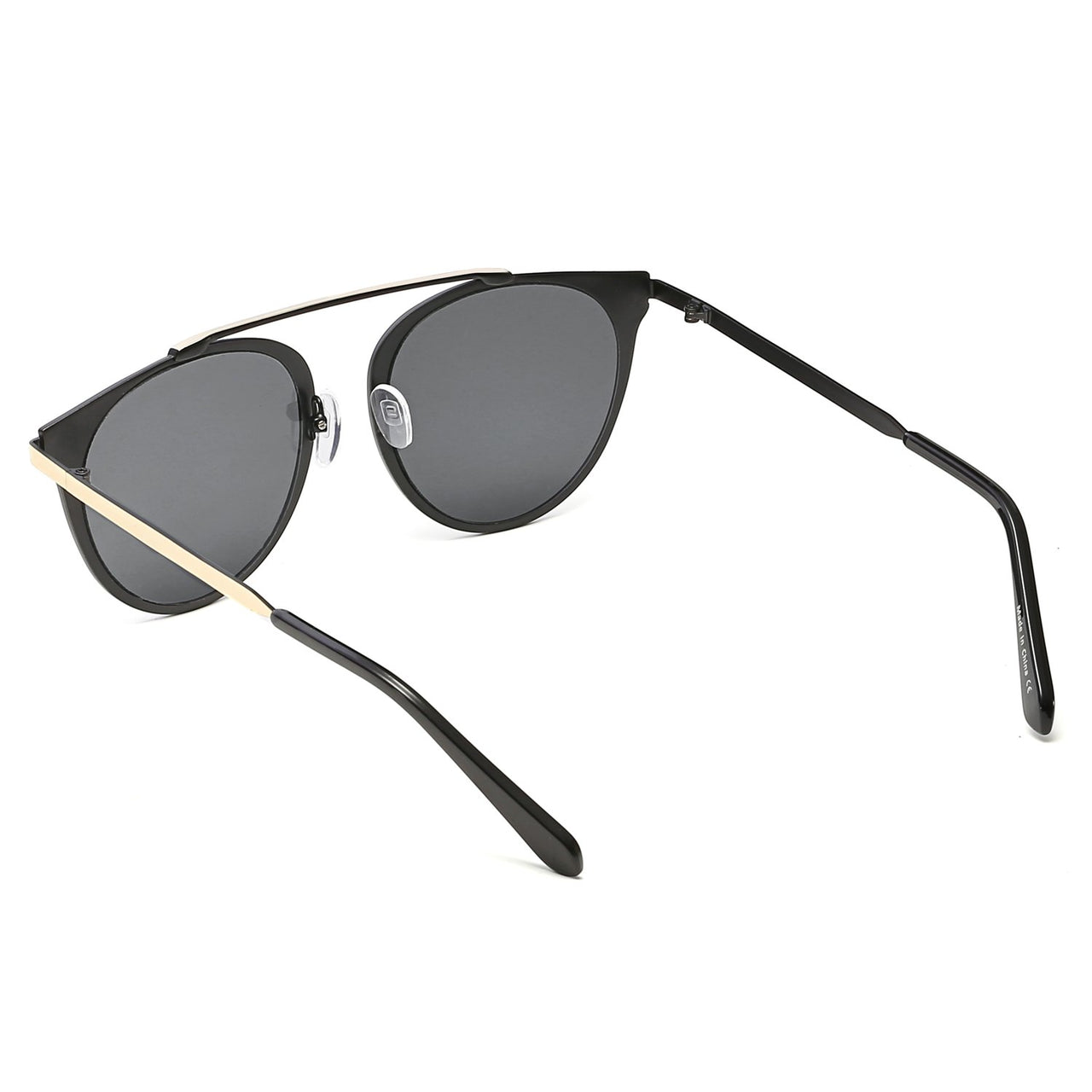 Frisco | A18 - Modern Horn Rimmed Metal Frame Round Sunglasses - 5 COLORS -