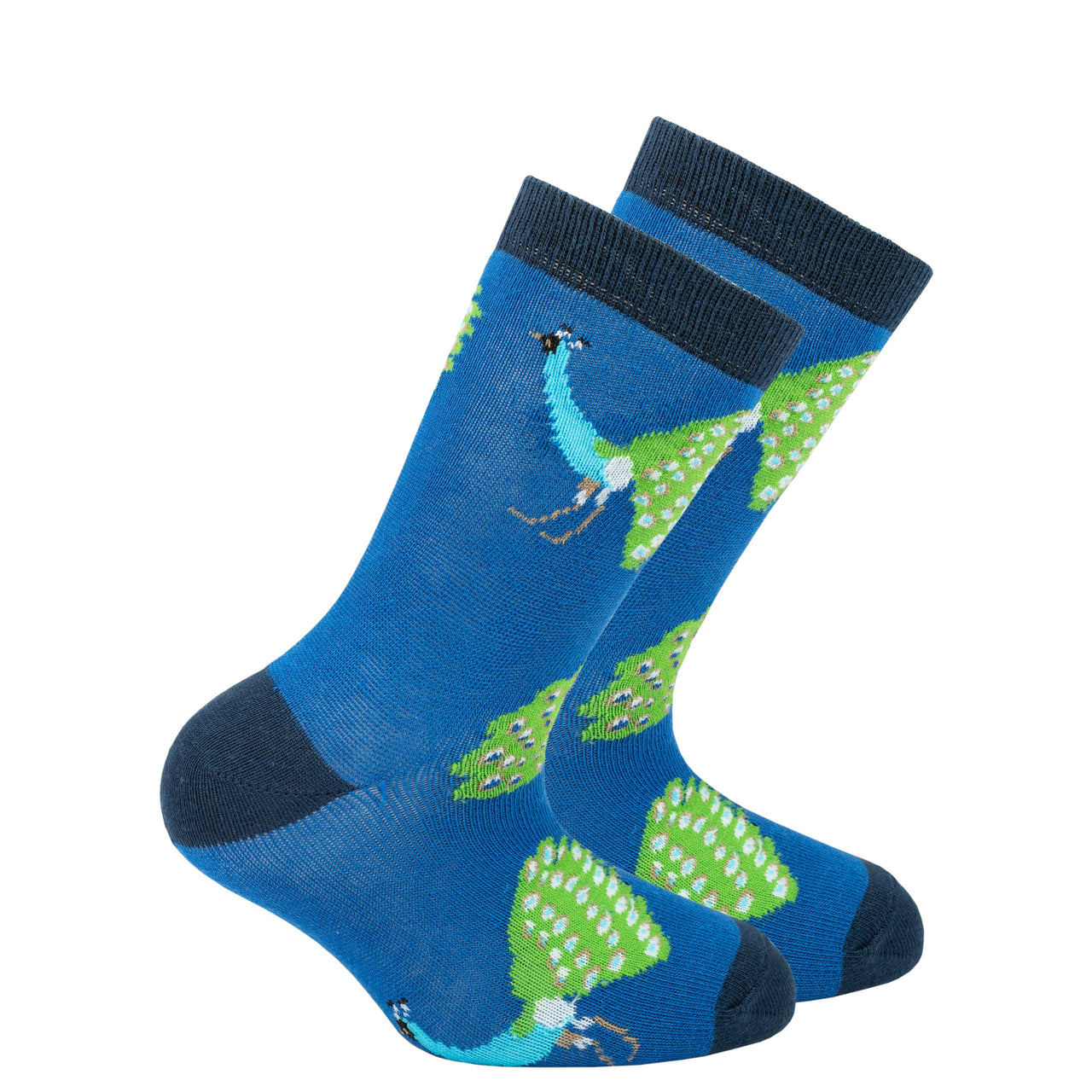 Kids Peacock Socks - 1 SIZE FITS ALL - 1 COLOR -