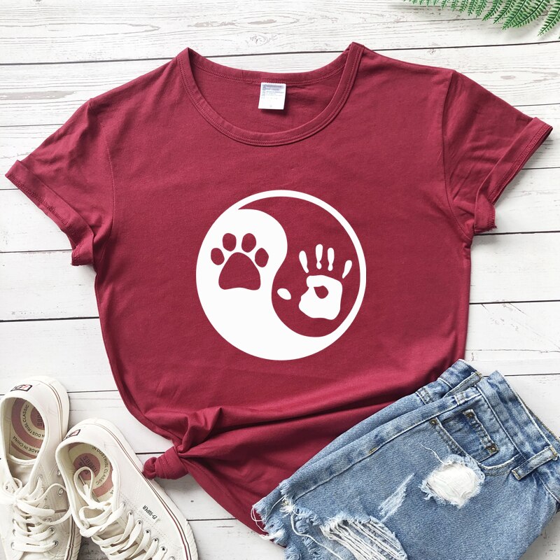 Yin Yang Palm and Paw Print - [23 DAY DELIVERY] - 17 COLORS -