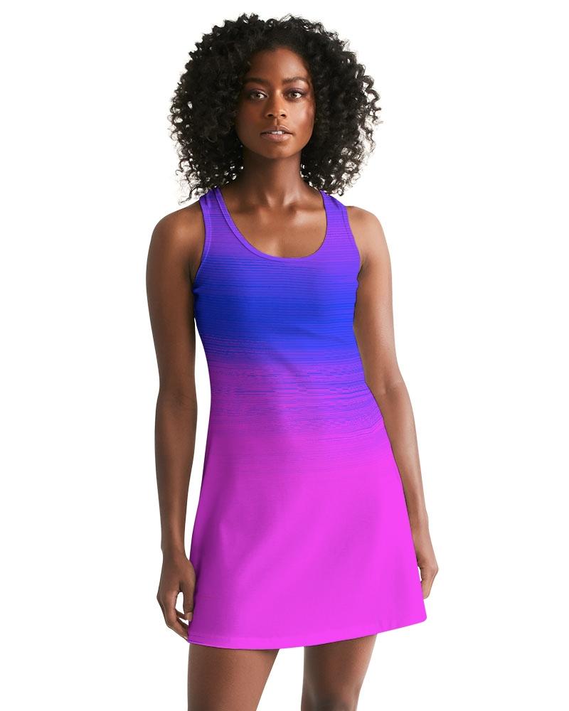 FYC - Women's Summer Eclipse Casual Racerback Dress - Beach or Everyday - 1 COLOR / PATTERN -