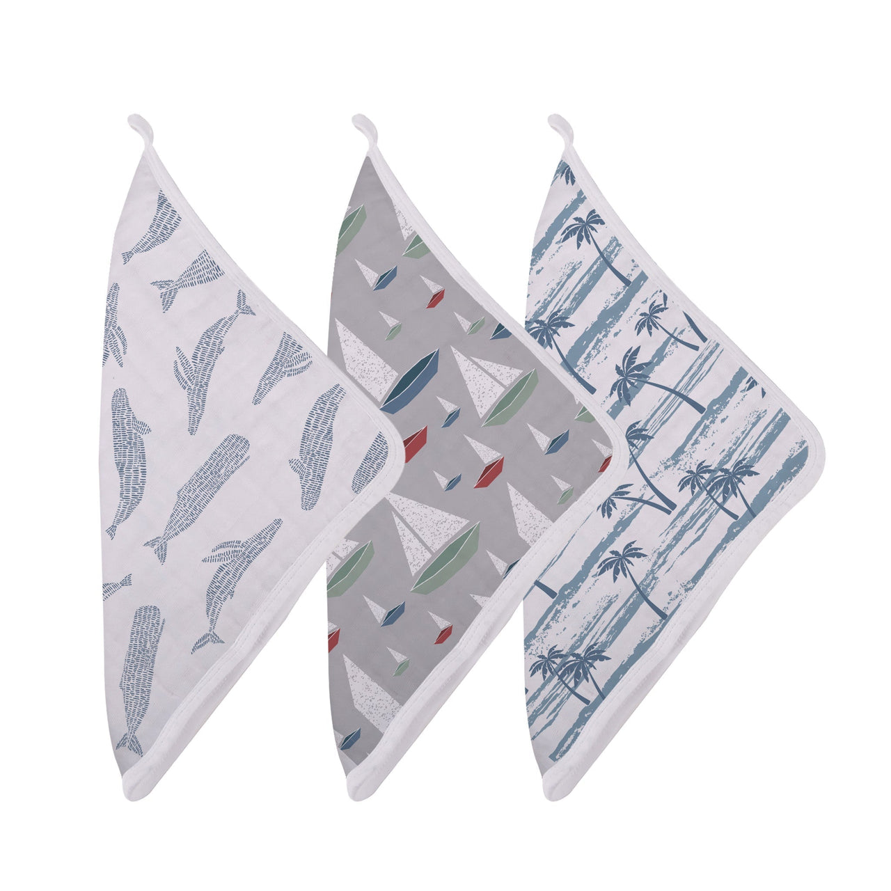 Newcastle - Ocean Tides Bamboo Washcloth Set of 3 -