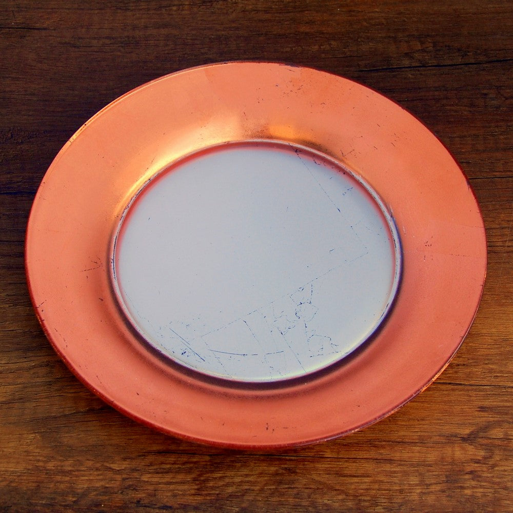 GILT - LUNA Set/4 Silver/Rose Salad Plates -