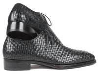 Thumbnail for Paul Parkman - Men's Black Woven Leather Oxfords -