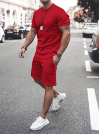 Thumbnail for Two Piece Set Short Sleeve Track / Leisure sets - [29 DAY DELIVERY] - 8 COLORS -