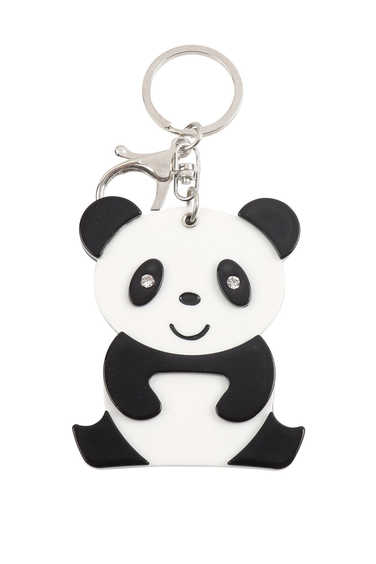 Riah Fashion - Cute Panda With Mirror Keychain -