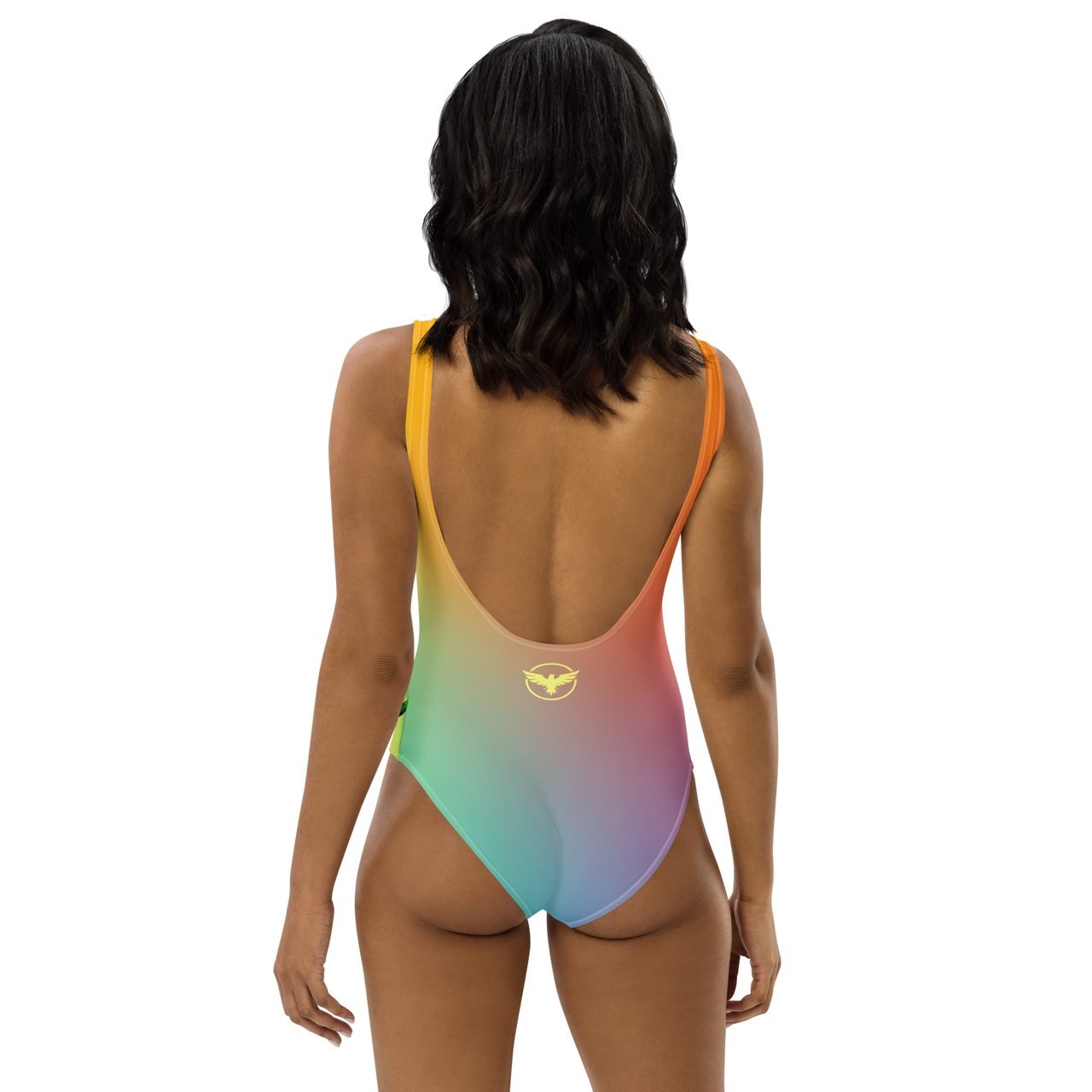 FYC - Find Your Coast Swimwear One-Piece Rainbow Palm Swimsuit - 1 COLOR -