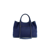 Thumbnail for GUNAS NEW YORK - RUTH - Dark Blue Vegan Canvas Tote / comes with make-up bag & dust pouch - 1 COLOR -