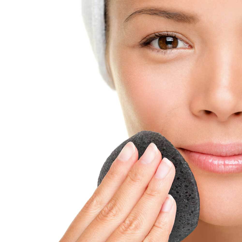 Simply Pure by Salisha - Natural Black Konjac Facial Sponge -