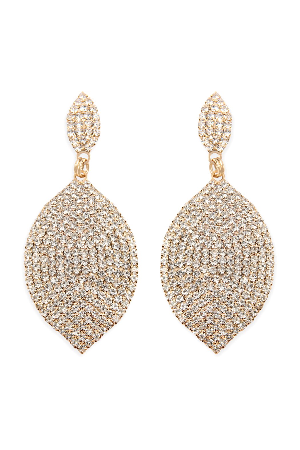 Cubic Marquise Drop Post Earrings - 2 COLORS -