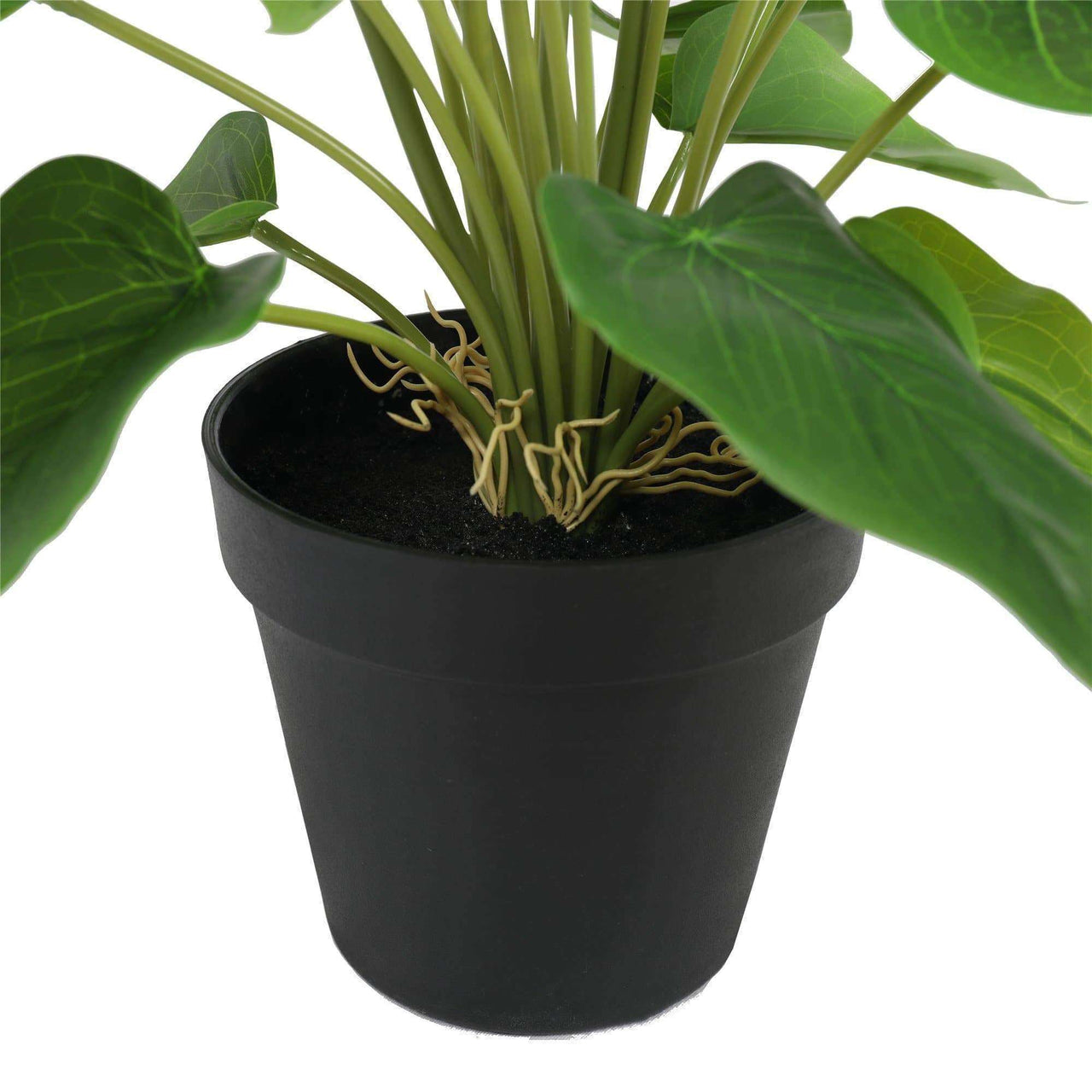 Artificial Flowering White & Orange Peace Lily / Calla Lily Plant 50cm -