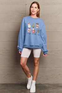 Thumbnail for Simply Love Full Size JINGLE ALL THE WAY Long Sleeve Sweatshirt - SIZES S THRU 3XL - T - 4 COLORS -