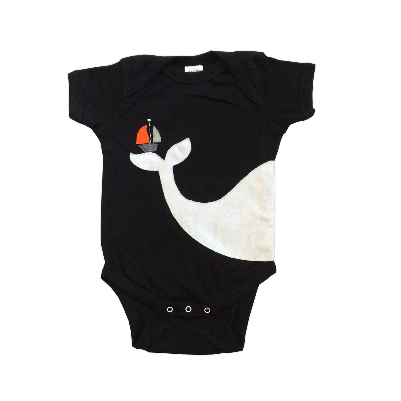 Baby Onesie - Big Whale and Little Sailboat - 1 COLOR -