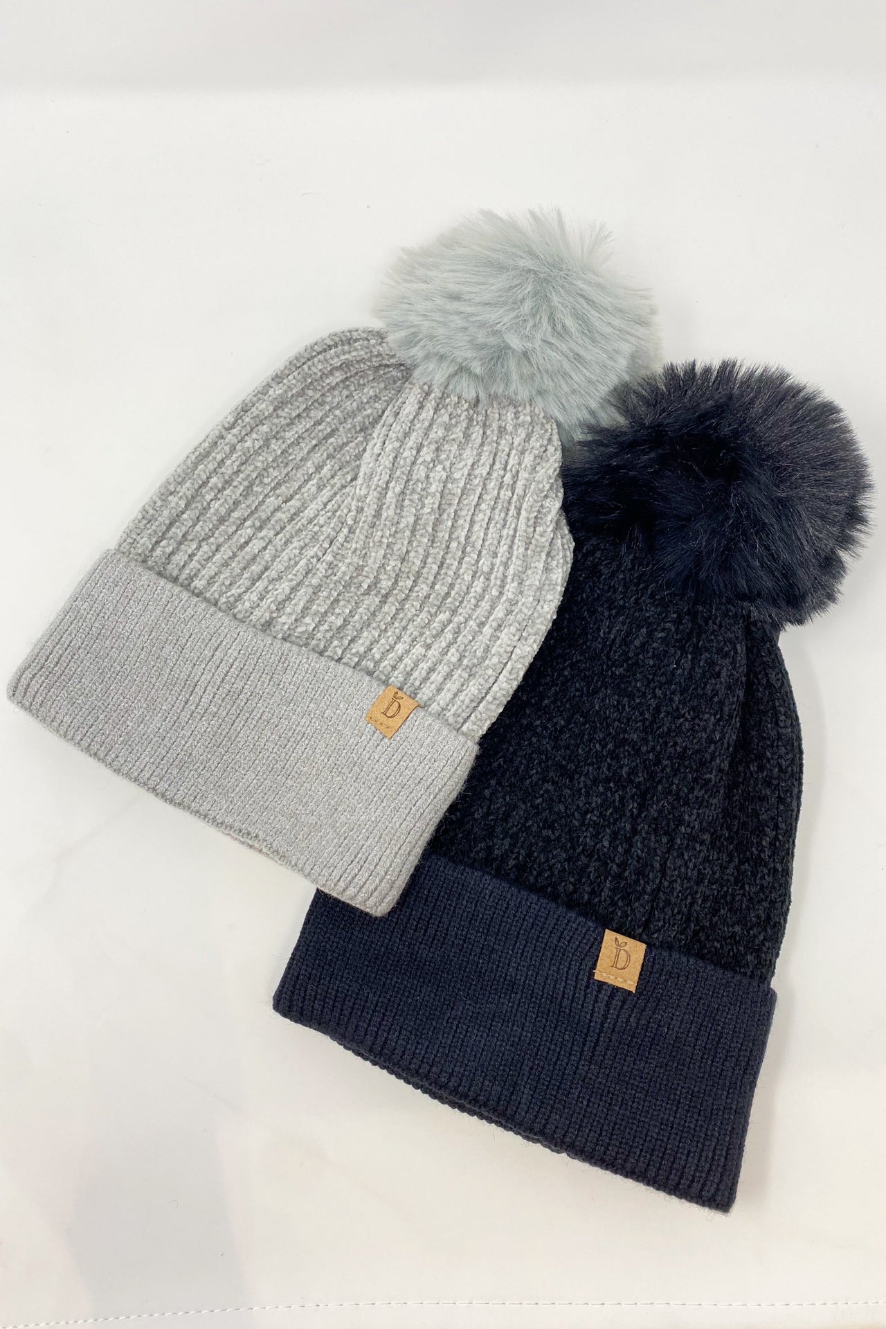 Ellison & Young - Chenille Pom Beanie - 2 COLORS -