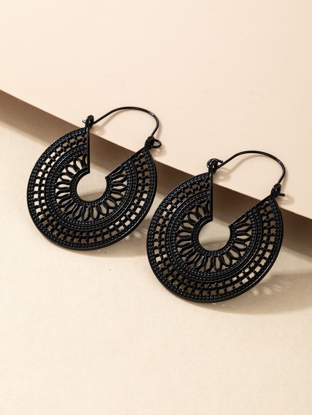 BCNY - Beautifully Bold Tribal Hoop Earrings -