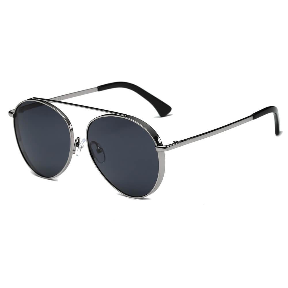 Bethel | CA08 - Retro Mirrored Lens Teardrop Aviator Sunglasses - 6 COLORS -